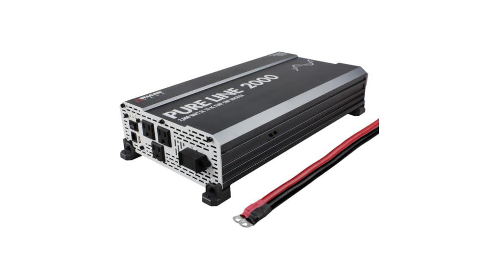Wagan Pure Line 2000W Pure Sine Inverter, ETL, Black, One Size, EL3808