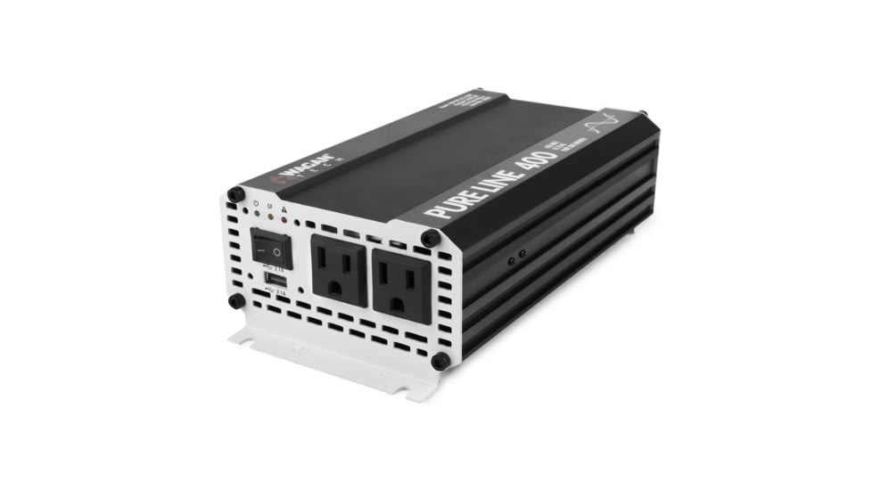 Wagan Pure Line 400W Pure Sine Inverter, ETL, Black, One Size, EL3800