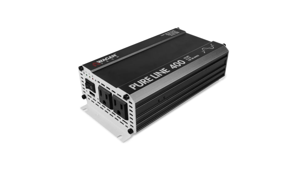 Wagan Pure Line 400W Pure Sine Inverter, ETL, Black, One Size, EL3800