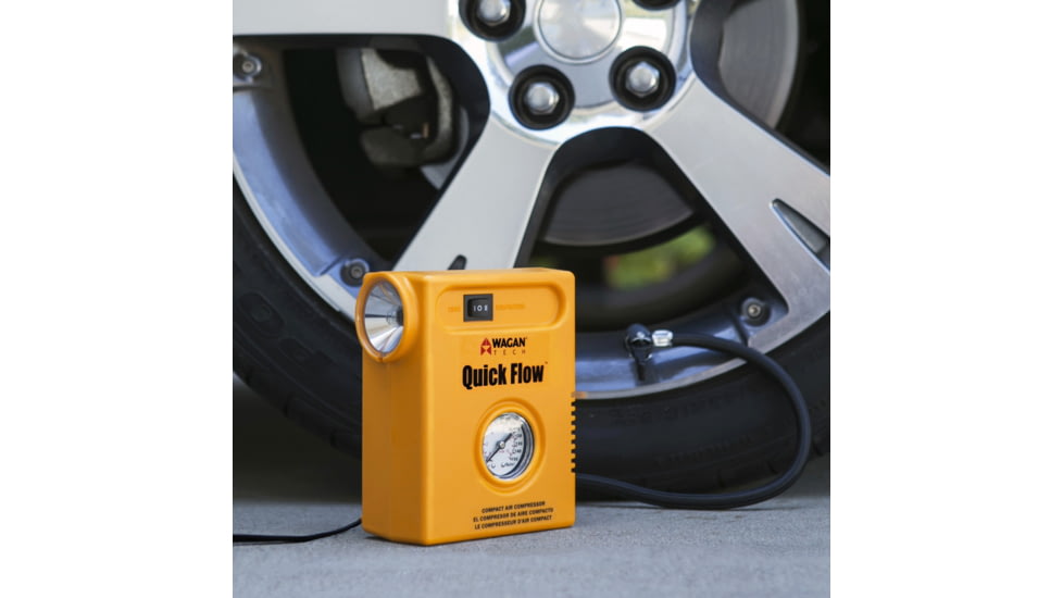 Wagan Quick Flow Compact Air Compressor, Yellow, One Size, EL2020