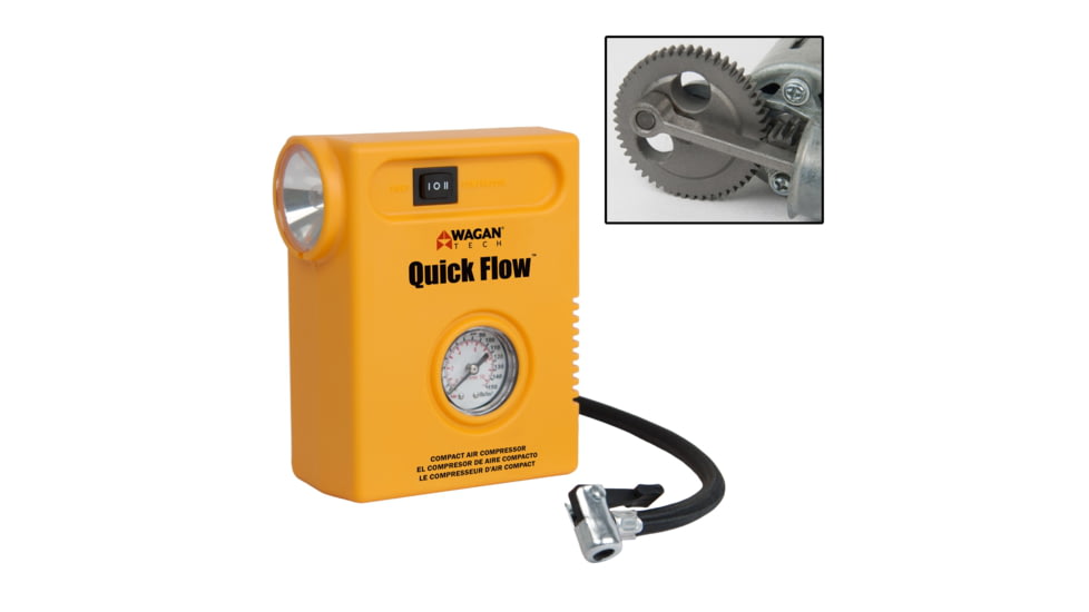 Wagan Quick Flow Compact Air Compressor, Yellow, One Size, EL2020