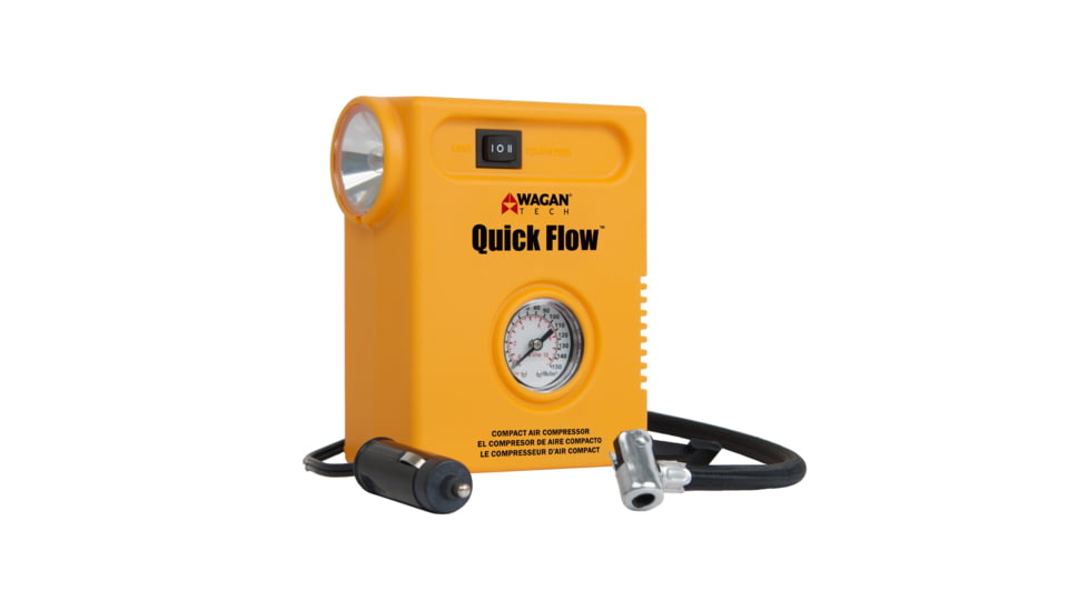 Wagan Quick Flow Compact Air Compressor, Yellow, One Size, EL2020
