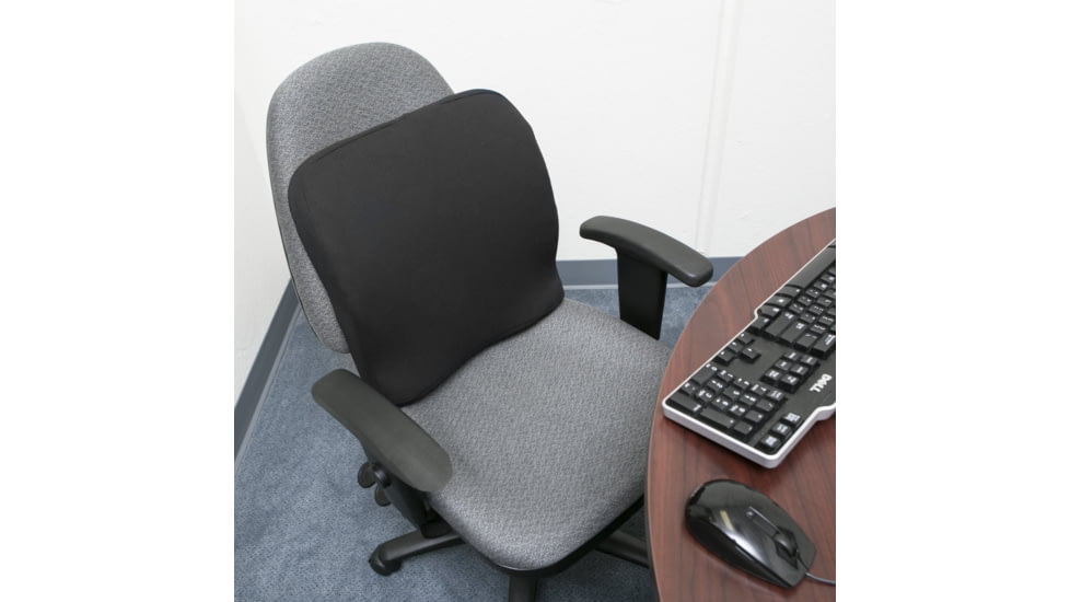Wagan RelaxFusion Lumbar Cushion, Black, One Size, IN9112