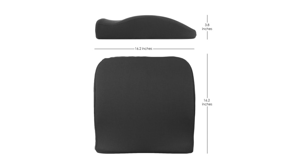 Wagan RelaxFusion Lumbar Cushion, Black, One Size, IN9112