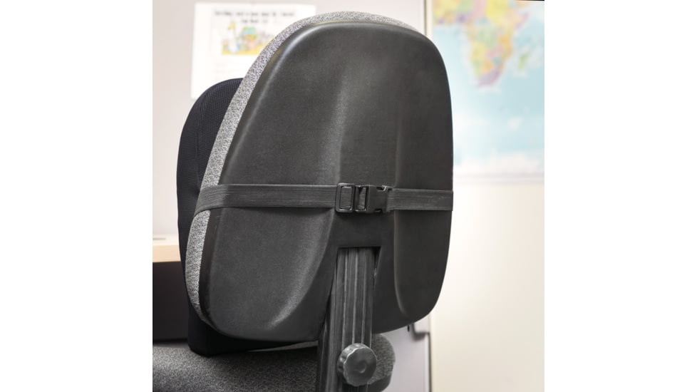 Wagan RelaxFusion Lumbar Cushion, Black, One Size, IN9112