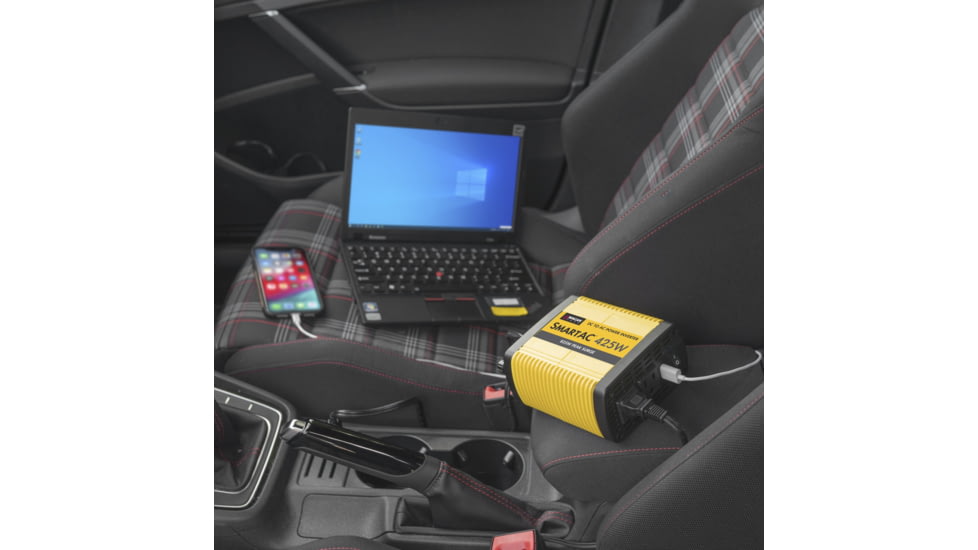 Wagan Smart AC 425W Inverter, Yellow, One Size, EL3706