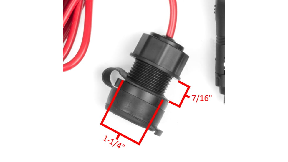 Wagan Tech 12V / 24V DC Extension Cable-envel, Black, One Size, EL2599