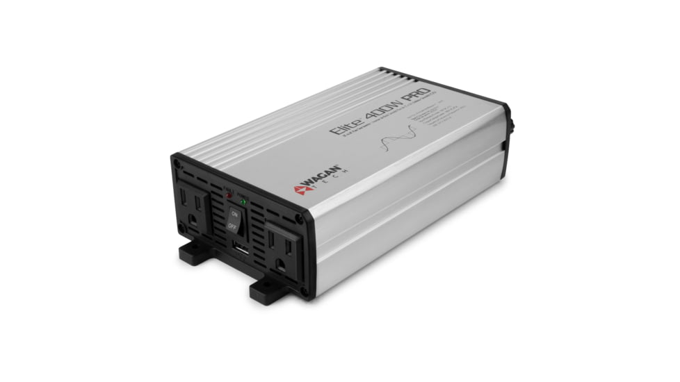 Wagan Tech Elite PRO Pure Sine Wave Inverter, 400W, Silver, One Size, EL2610