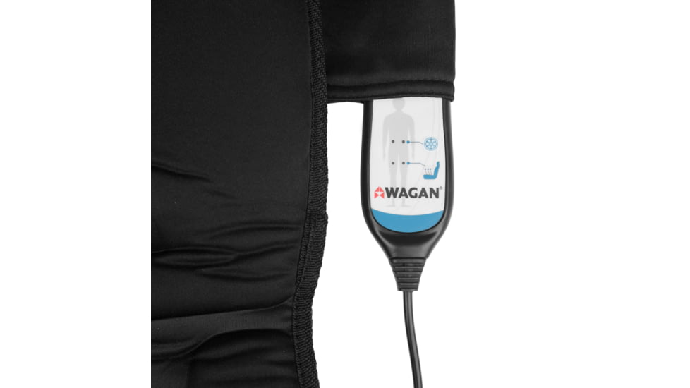 Wagan Tech Infra-Heat Massage Magnetic Cushion, Black, One Size, IN9989