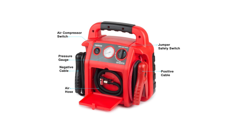 Wagan Tech JumpBoost Air, V8, Red, One Size, EL7552