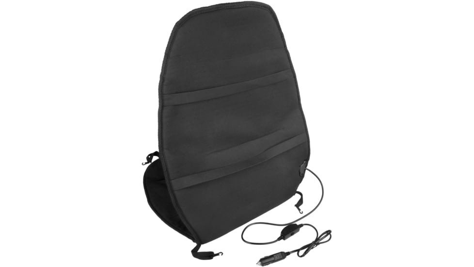 Wagan Tech Soft Velour Heated Seat Cushion, Black, One Size, IN9438