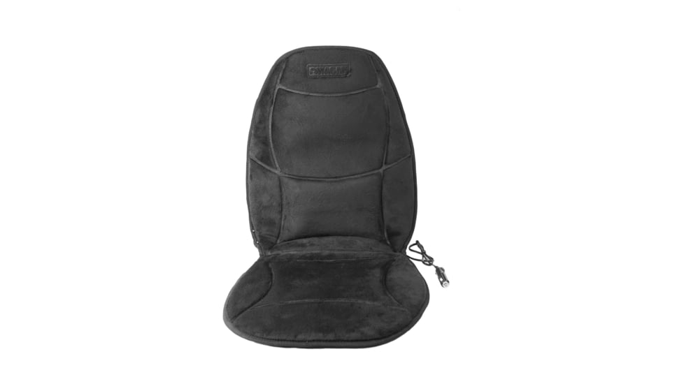 Wagan Tech Soft Velour Heated Seat Cushion, Black, One Size, IN9438