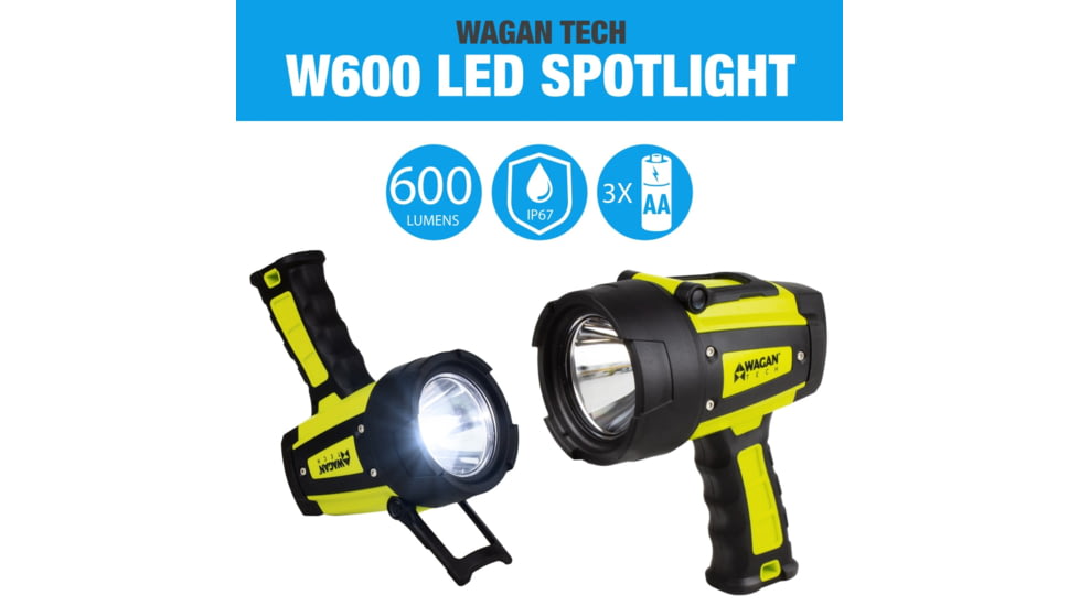 Wagan Tech W600 Brite-Nite LED Spotlight, Yellow, One Size, EL4321