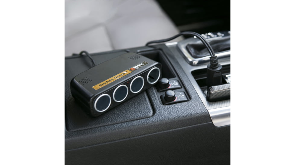 Wagan TravelCharge 4-Way Socket Output, Black, One Size, EL9139
