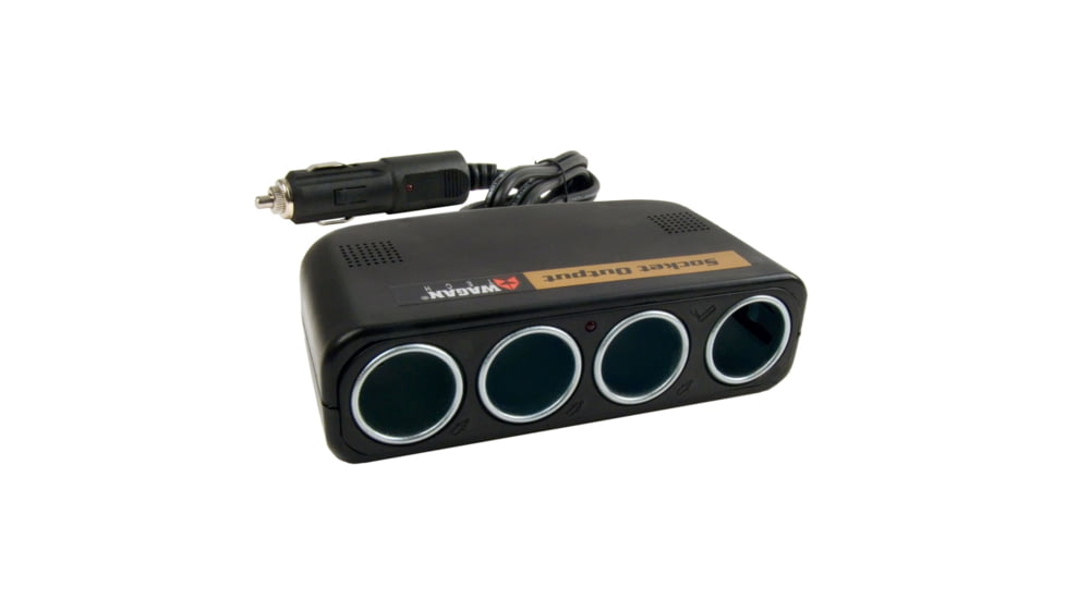 Wagan TravelCharge 4-Way Socket Output, Black, One Size, EL9139