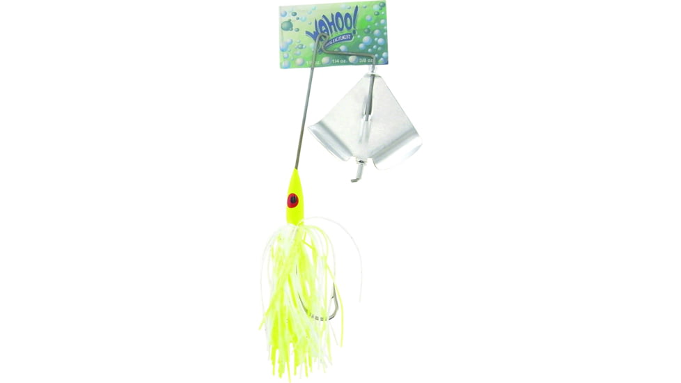 Wahoo Fishing Products Promo Buzz Bait, 4/0 Hook, Chartreuse, 3/8 oz, Bulk, WAH-PB386-10