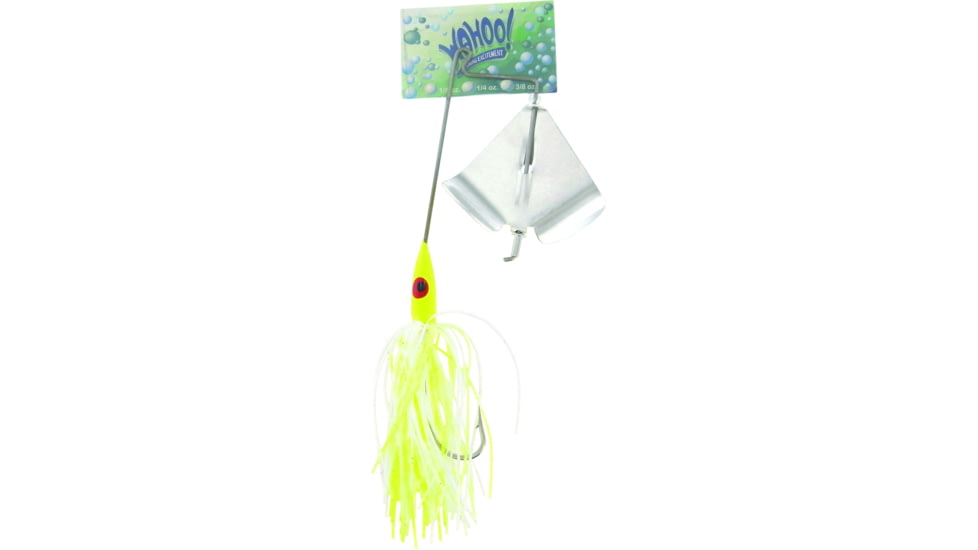 Wahoo Fishing Products Promo Buzz Bait, 4/0 Hook, Chartreuse Shad, 1/4oz, Bulk, WAH-PB146-CS