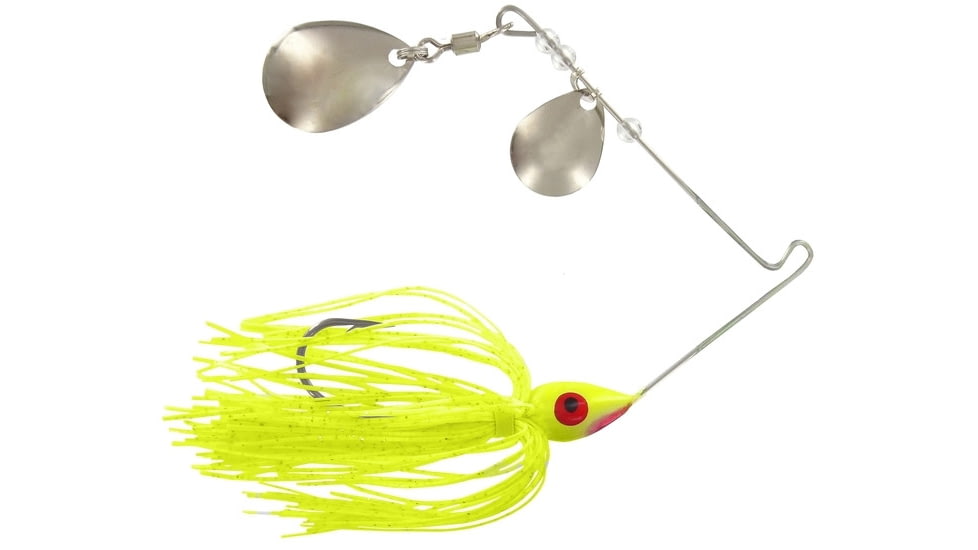 Wahoo Fishing Products Promo Spinnerbait, Double Colorado Blade, 4/0 Hook, 3/8oz, WAH-PCC38-10