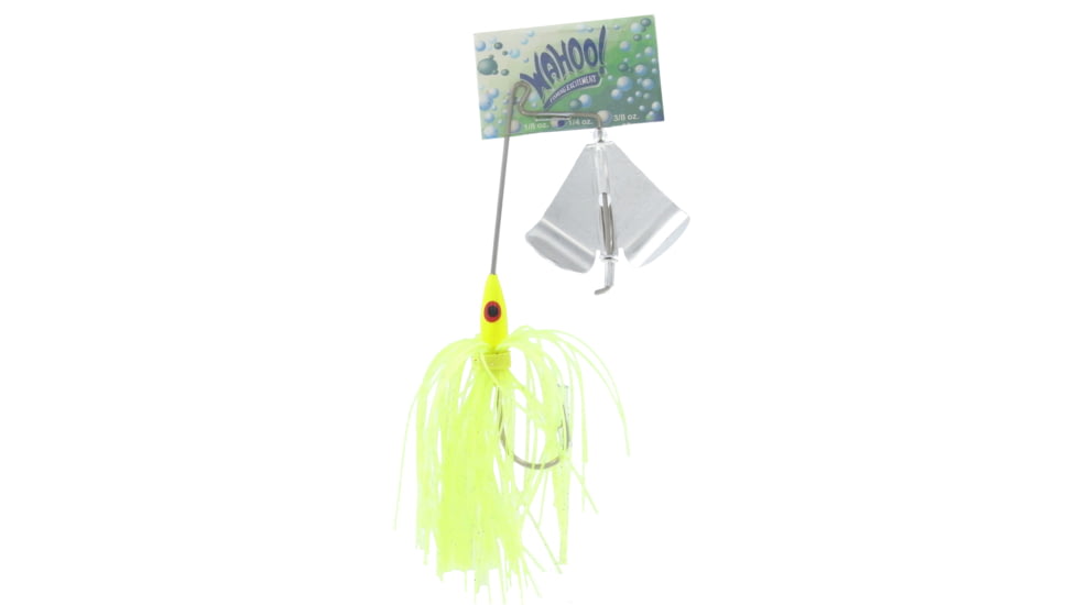 Wahoo Fishing Products Wahoo Promo Buzz Bait, 4/0 Hook, Chartreuse, 3/8oz, 1/Pack, WAH-PB38-10