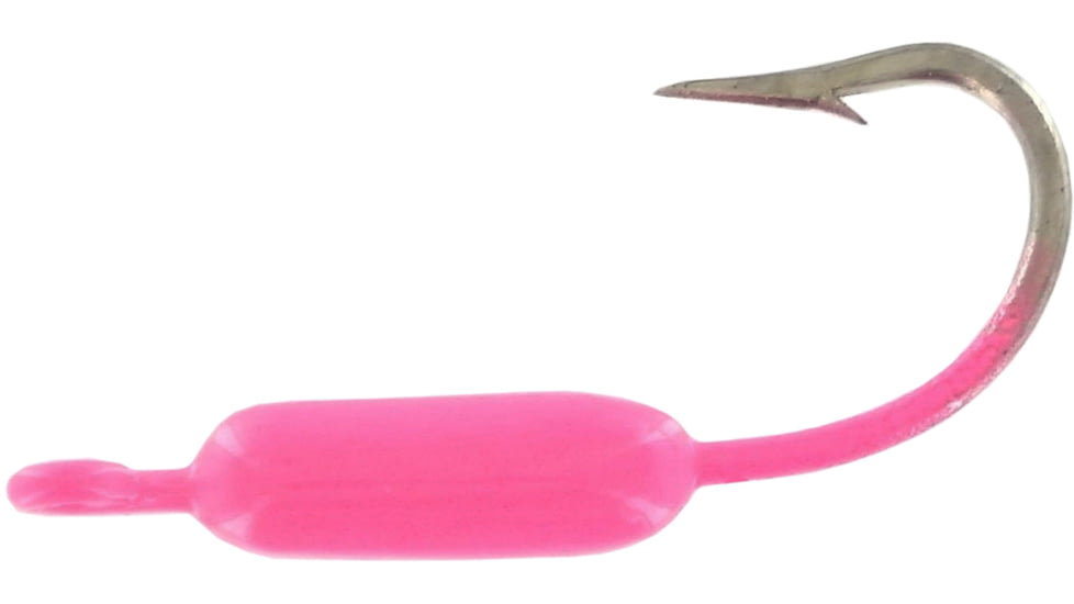 Wahoo Fishing Products Wahoo Yellowtail Fever Jighead, 1/16 oz, Sz 2 Hook, Pink 10/Bag, WAH-YTJ16-6
