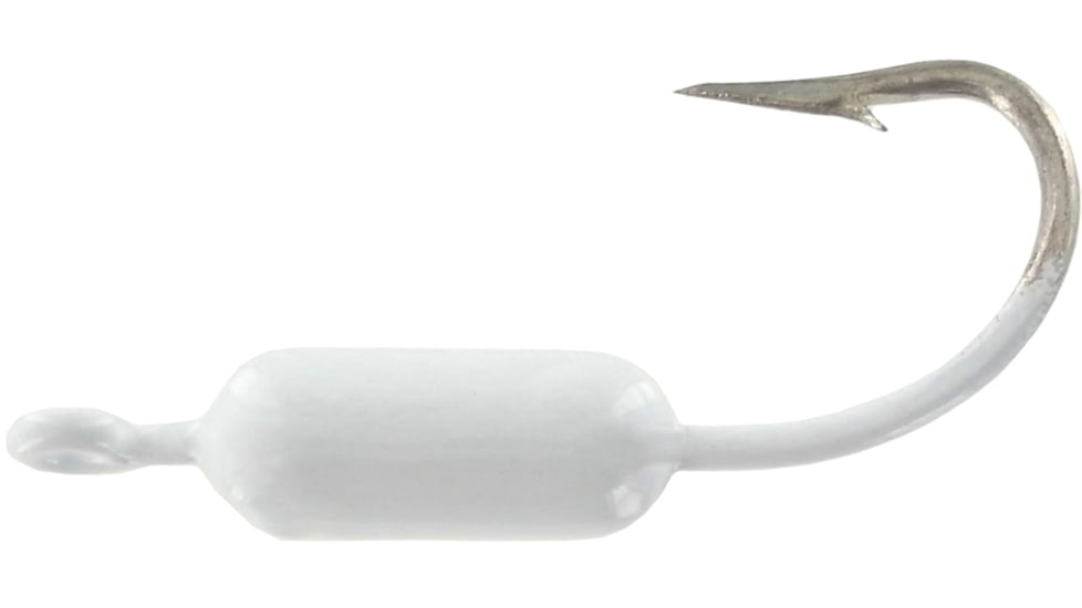 Wahoo Fishing Products Wahoo Yellowtail Fever Jighead, 1/16 oz, Sz 2 Hook, White 10/Bag, WAH-YTJ16-1