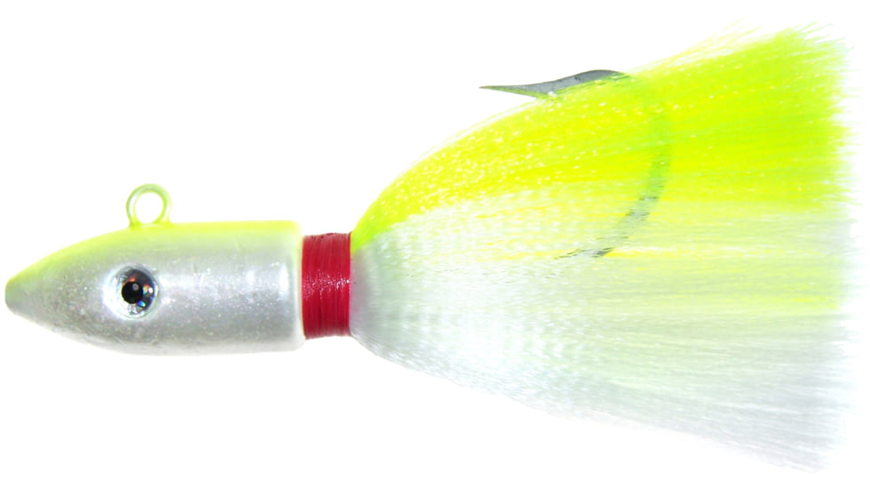 Wahoo Industries Big Game Deep Jig Head 4 oz, White, WAH-DPJ40-CS