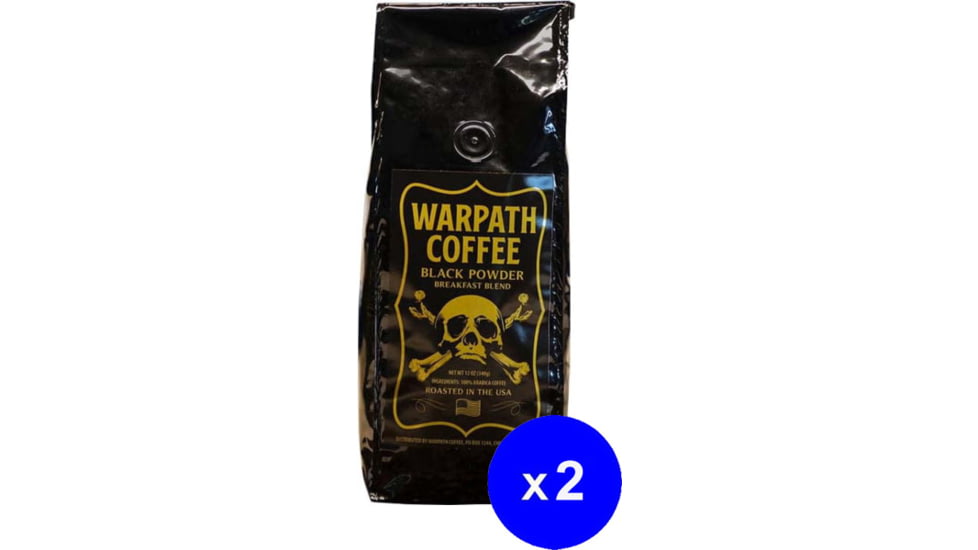 Warpath Coffee Medium Roast Breakfast Blend 2-Pack, Ground, BB-Ground