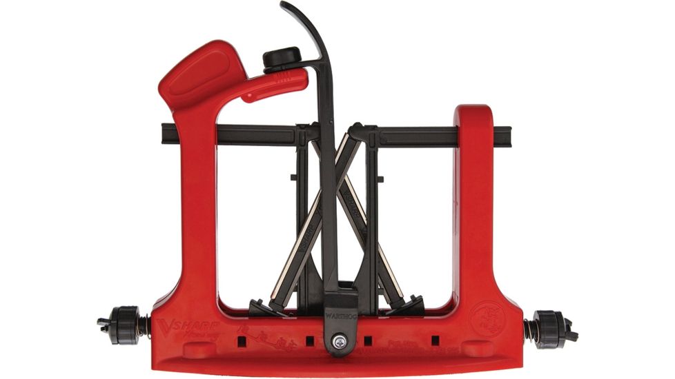 Warthog Sharpeners V-Sharp Xtreme Edge Combo Knife Sharpener with Case, Red, XTRDCOMBO