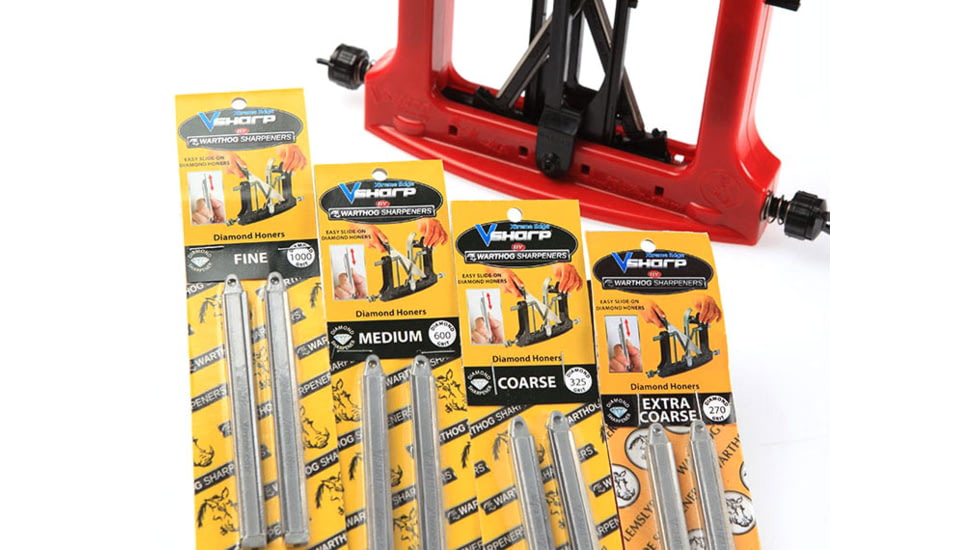 Warthog Sharpeners V-Sharp Xtreme Edge Diamond Hone Set, 1000 Grit, XTSF