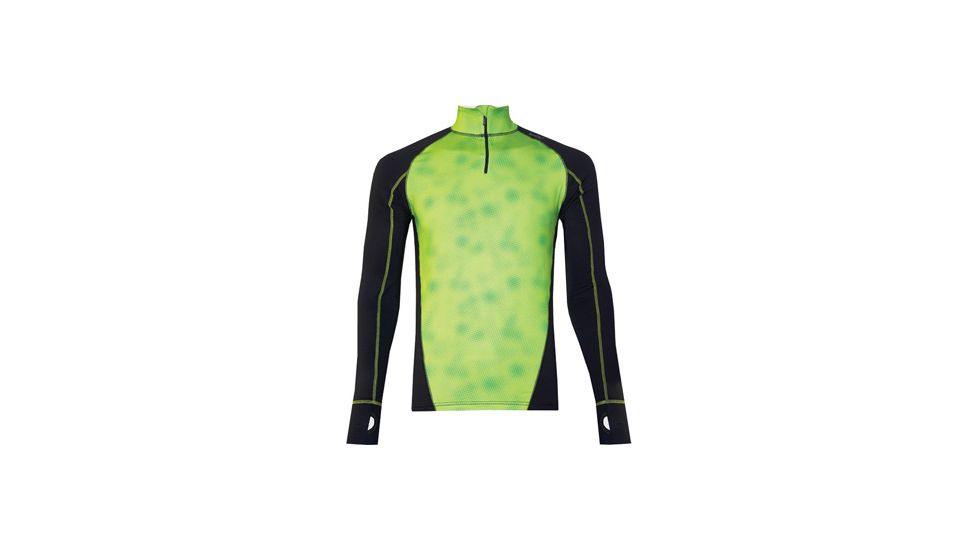 Watsons Performance Mens Zip Top, Lime
