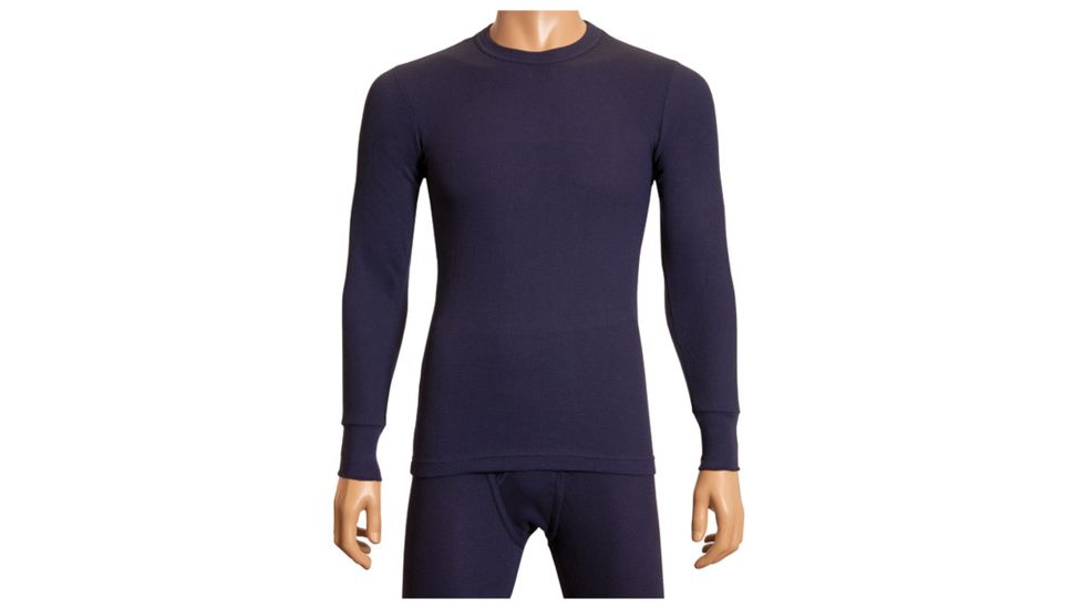 Watsons Waffle Mens L/s Blue Xl WAT4113C/BL5/XL