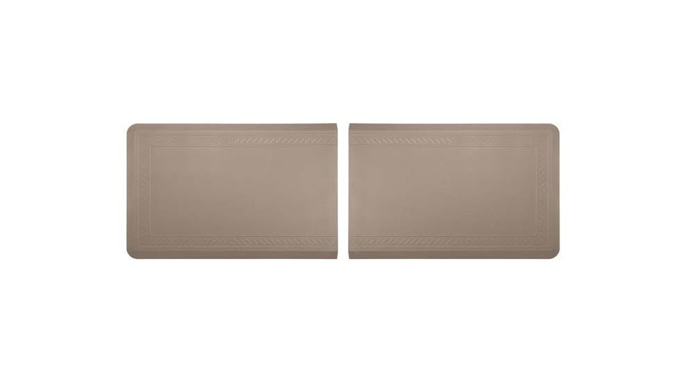 WeatherTech Comfort Mat Connect, Bordered, 2 Pieces, 24x36in, Tan, 8ACONA2HCT