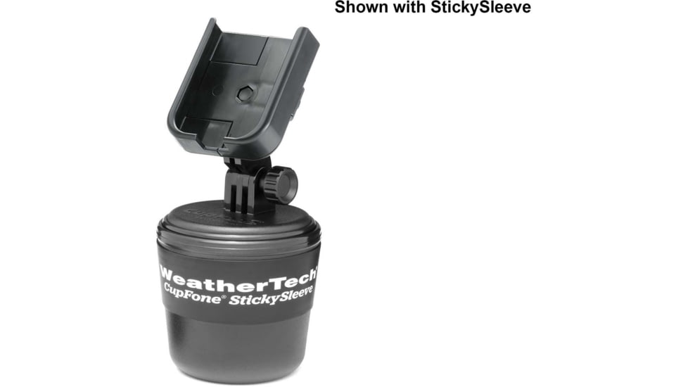 WeatherTech CupFone StickeySleeve, Black, 84CF22SS