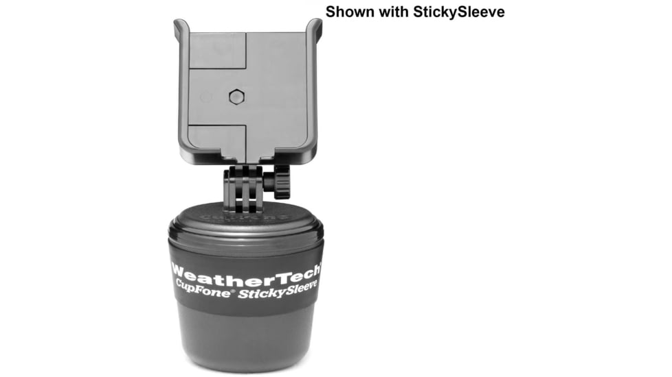 WeatherTech CupFone StickeySleeve, Black, 84CF22SS