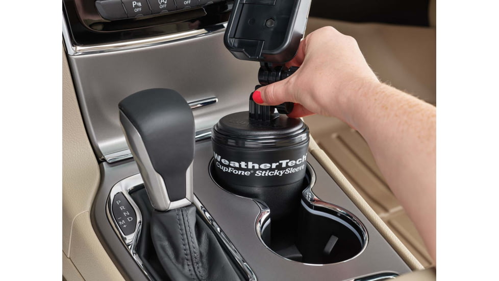 WeatherTech CupFone StickeySleeve, Black, 84CF22SS