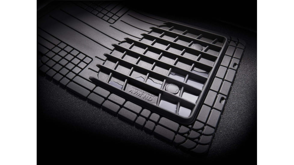 WeatherTech Front and Rear Trim-to-Fit HD Mat Set, Black, 11AVMSBHD