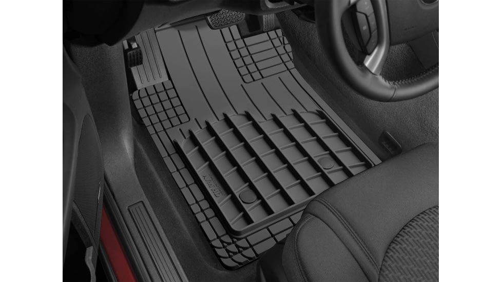 WeatherTech Front and Rear Trim-to-Fit HD Mat Set, Black, 11AVMSBHD