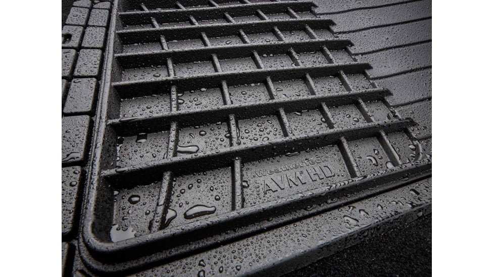 WeatherTech Front and Rear Trim-to-Fit HD Mat Set, Black, 11AVMSBHD