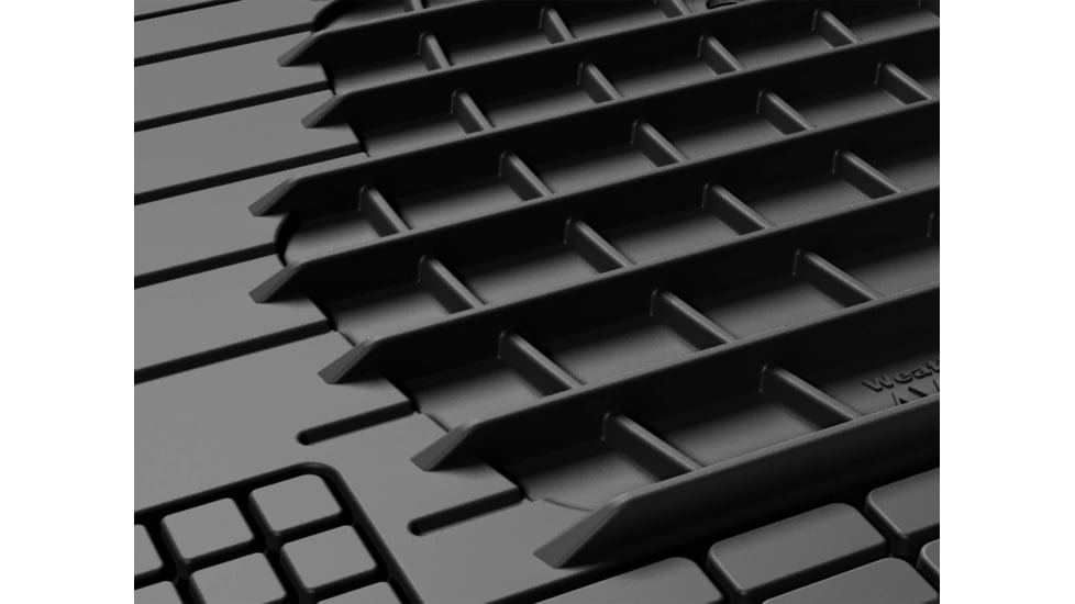 WeatherTech Front and Rear Trim-to-Fit HD Mat Set, Black, 11AVMSBHD