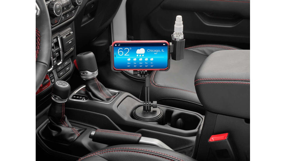 WeatherTech Hand Sanitizer Holder - Two View, Black, 8ACFSHTV