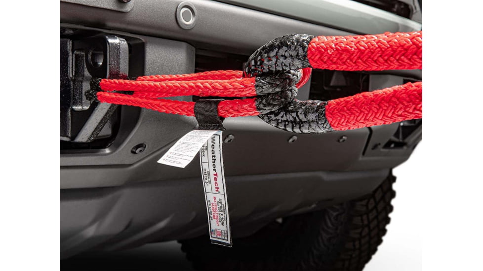 WeatherTech Kinetic Recovery Rope, Red/Black, R07820PKG