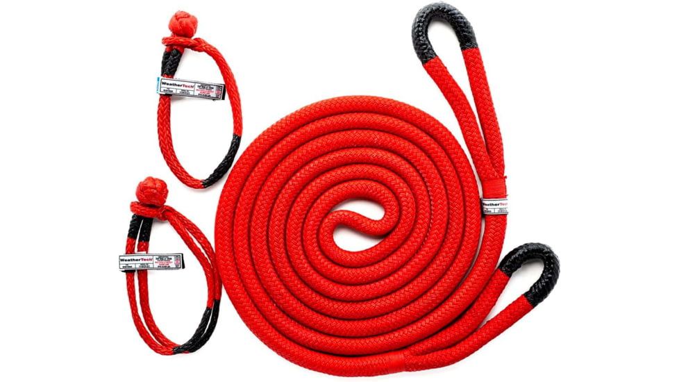 WeatherTech Kinetic Recovery Rope, Red/Black, R07820PKG