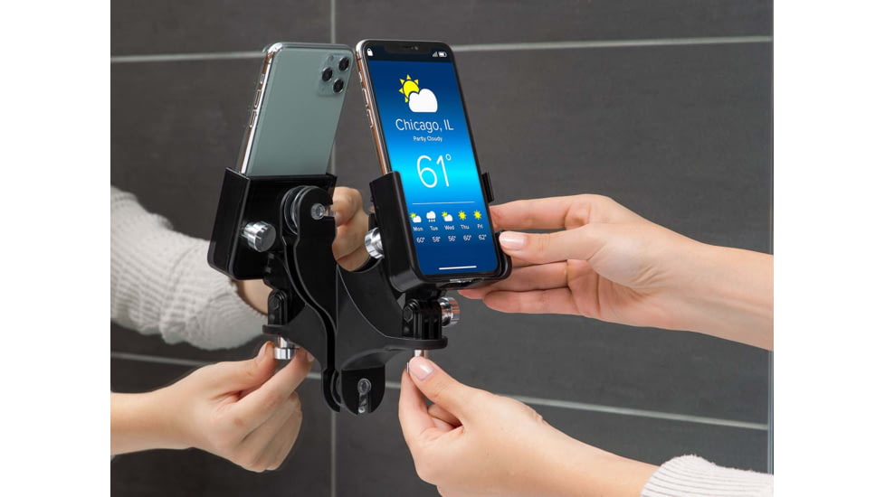 WeatherTech Rotating Two View MirrorFone, Black, 8ARM4