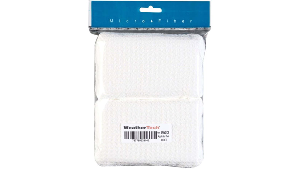 WeatherTech Techcare Microfiber Applicator Pads, White, 8AWCC4