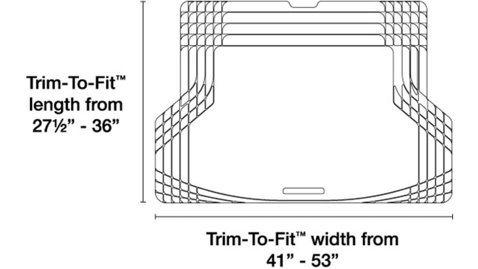 WeatherTech Trim-to-fit Cargo/Truck Mat, Black, 11AVMCB