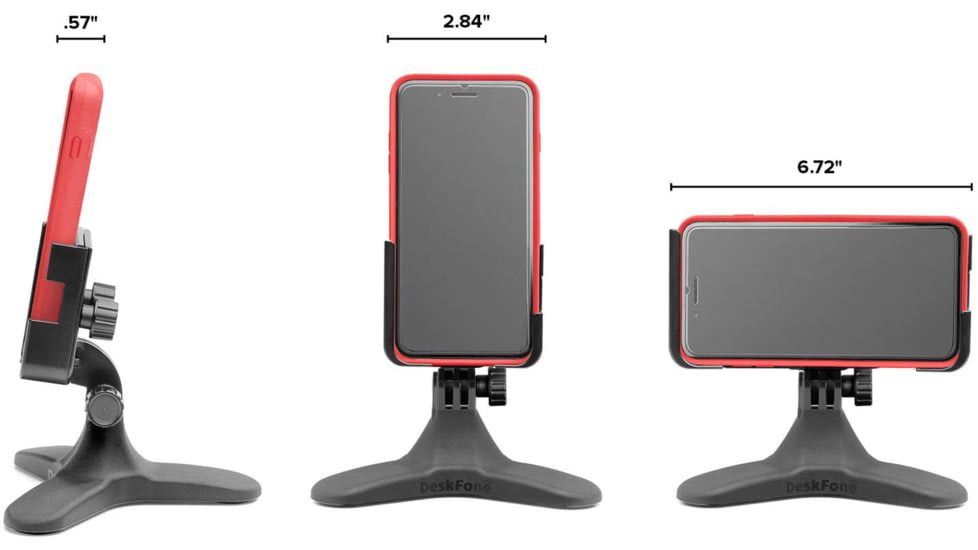 WeatherTech Two View DeskFone, Black, 8ADF7TV