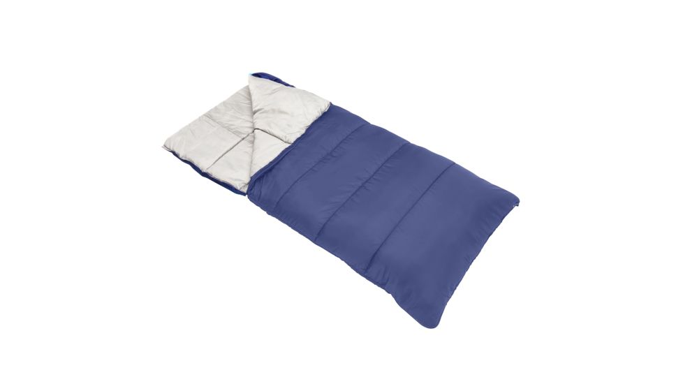 Wenzel Camper 40-Degree Sleeping Bag, Black/Gray, 33 in X 75 in, 7426919