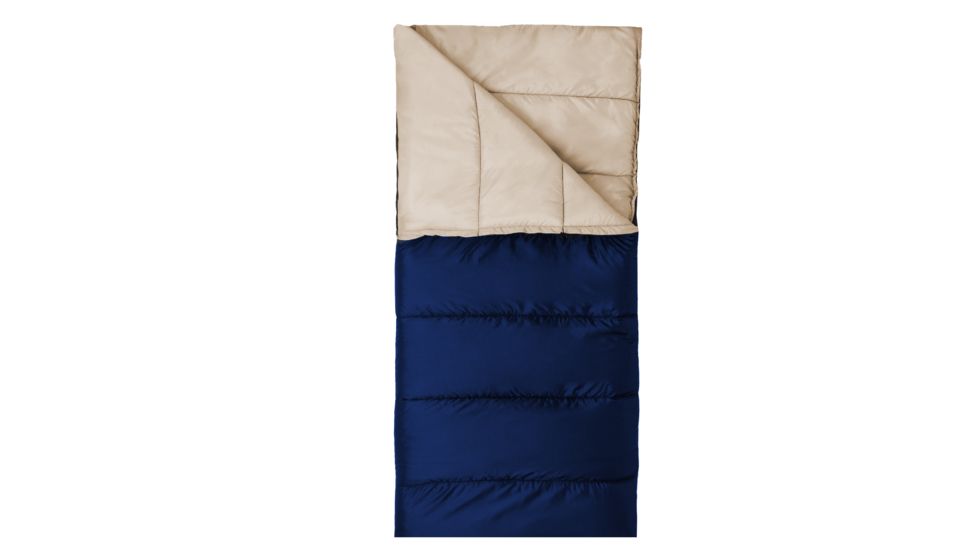 Wenzel Cascade 3 40 Degree Sleeping Bag, Navy, Tan, 33In X 75In, 74927117