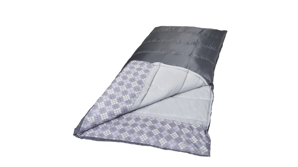 Wenzel Cascade 5 20-Degree Sleeping Bag, Charcoal/Gray, 39 in X 80 in 7427319