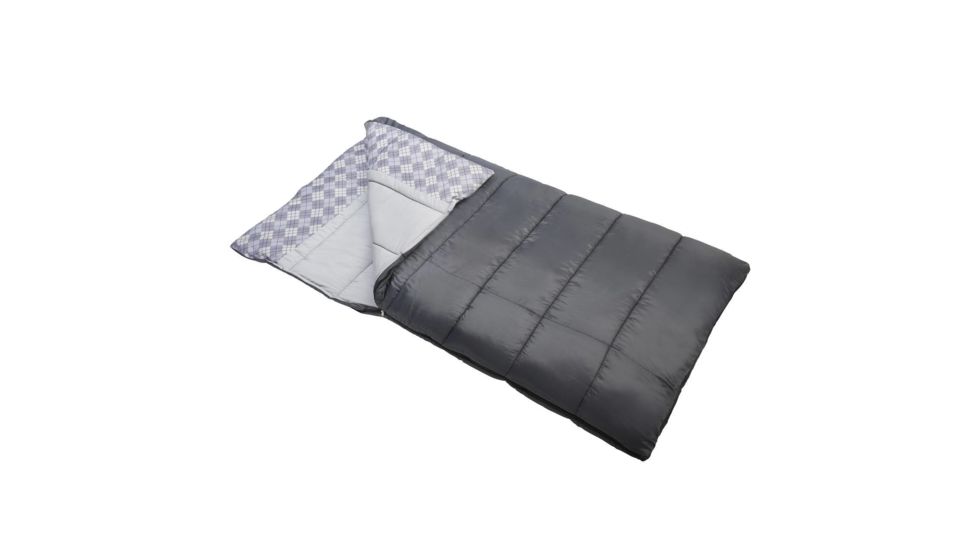 Wenzel Cascade 5 20-Degree Sleeping Bag, Charcoal/Gray, 39 in X 80 in 7427319
